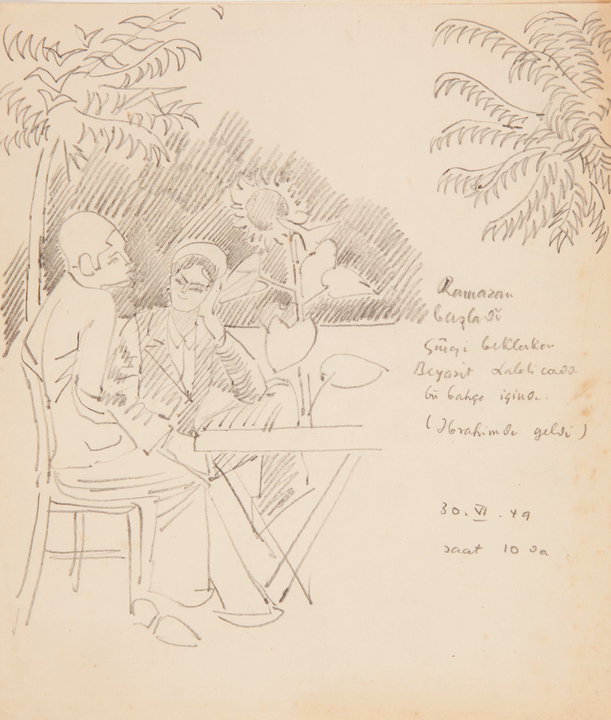 Traugott Fuchs’un bir eskizi