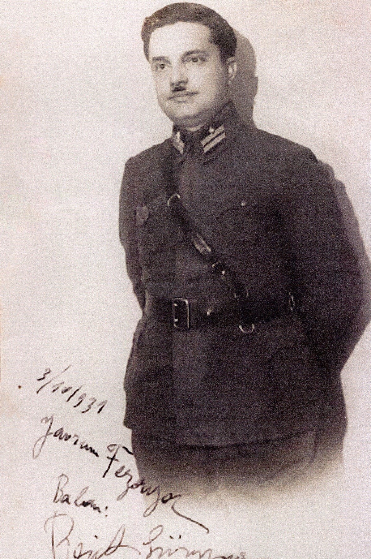 Feza Gürsey’s father Reşit Süreyya Gürsey, 10 October 1931