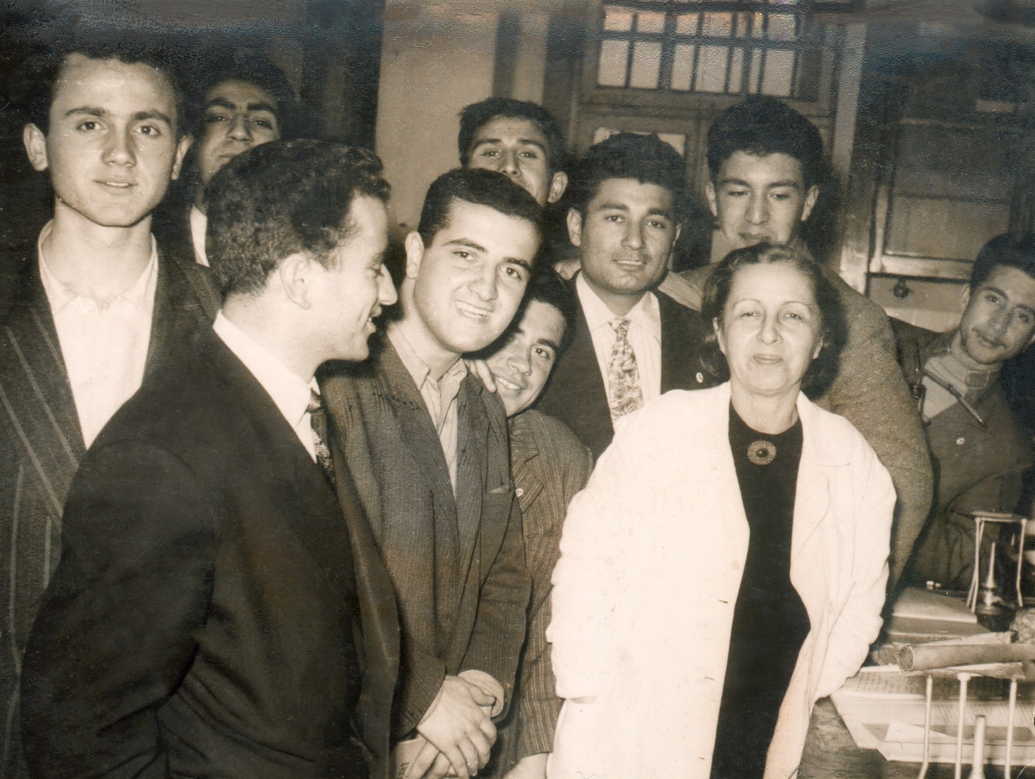 Remziye Hisar with her students