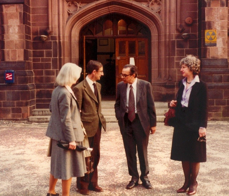 Feza Gürsey together with the famous physicist Freeman Dyson