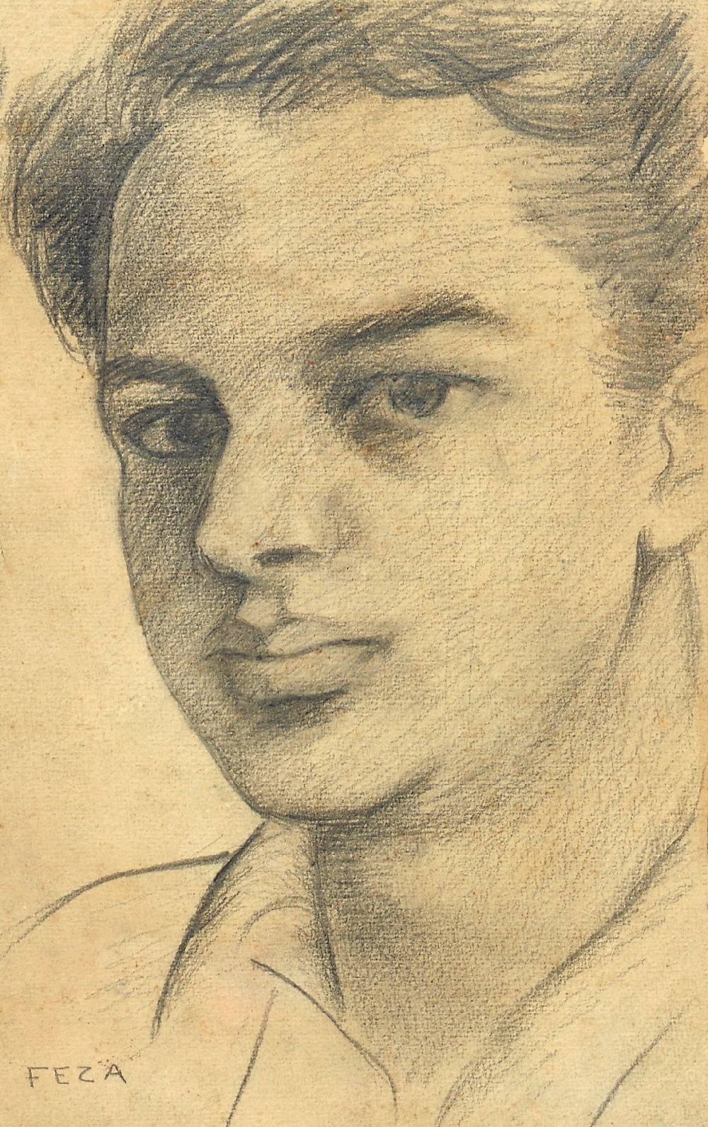 Feza Gürsey’s sketch portraying his youth