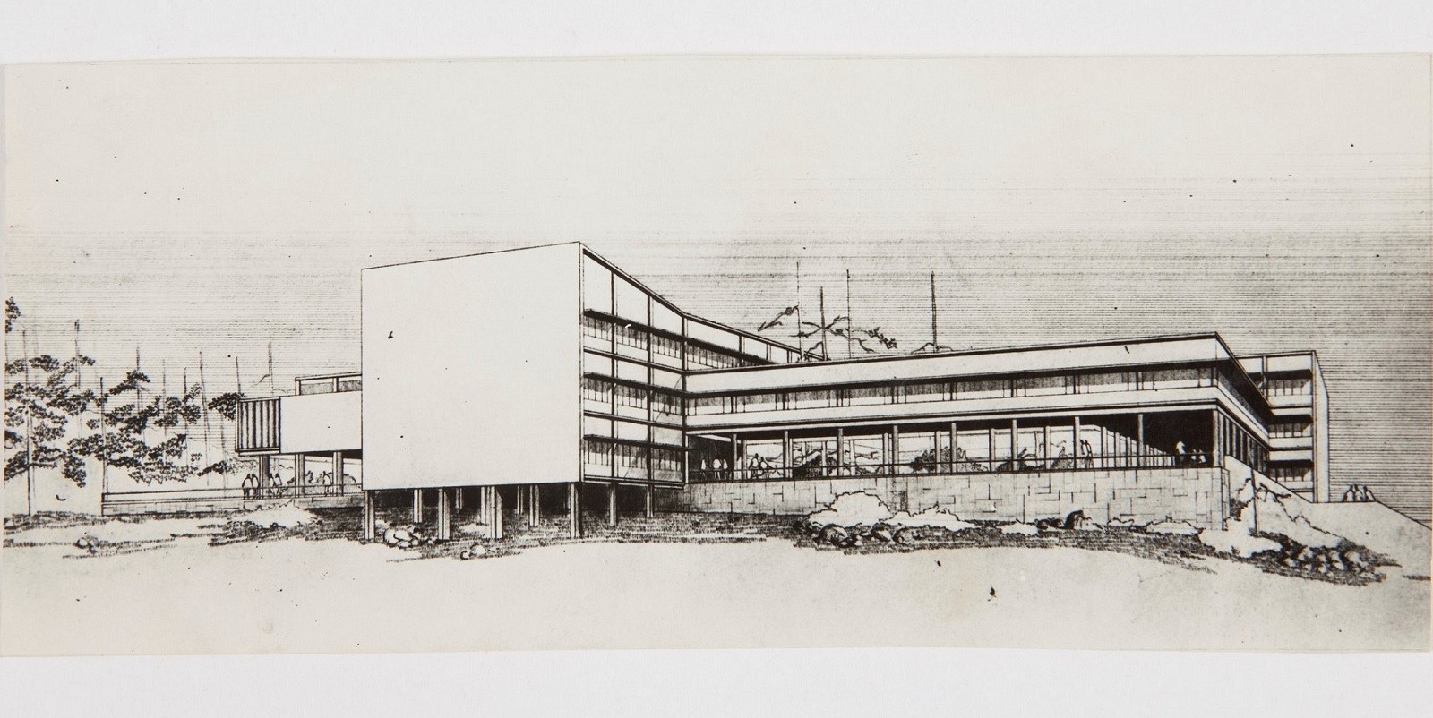 Drawing of the Engineering Faculty’s building