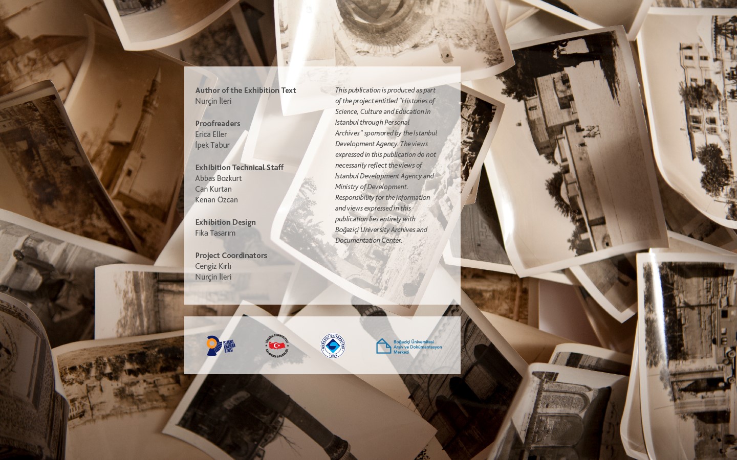 Boğaziçi Archives online exhibition