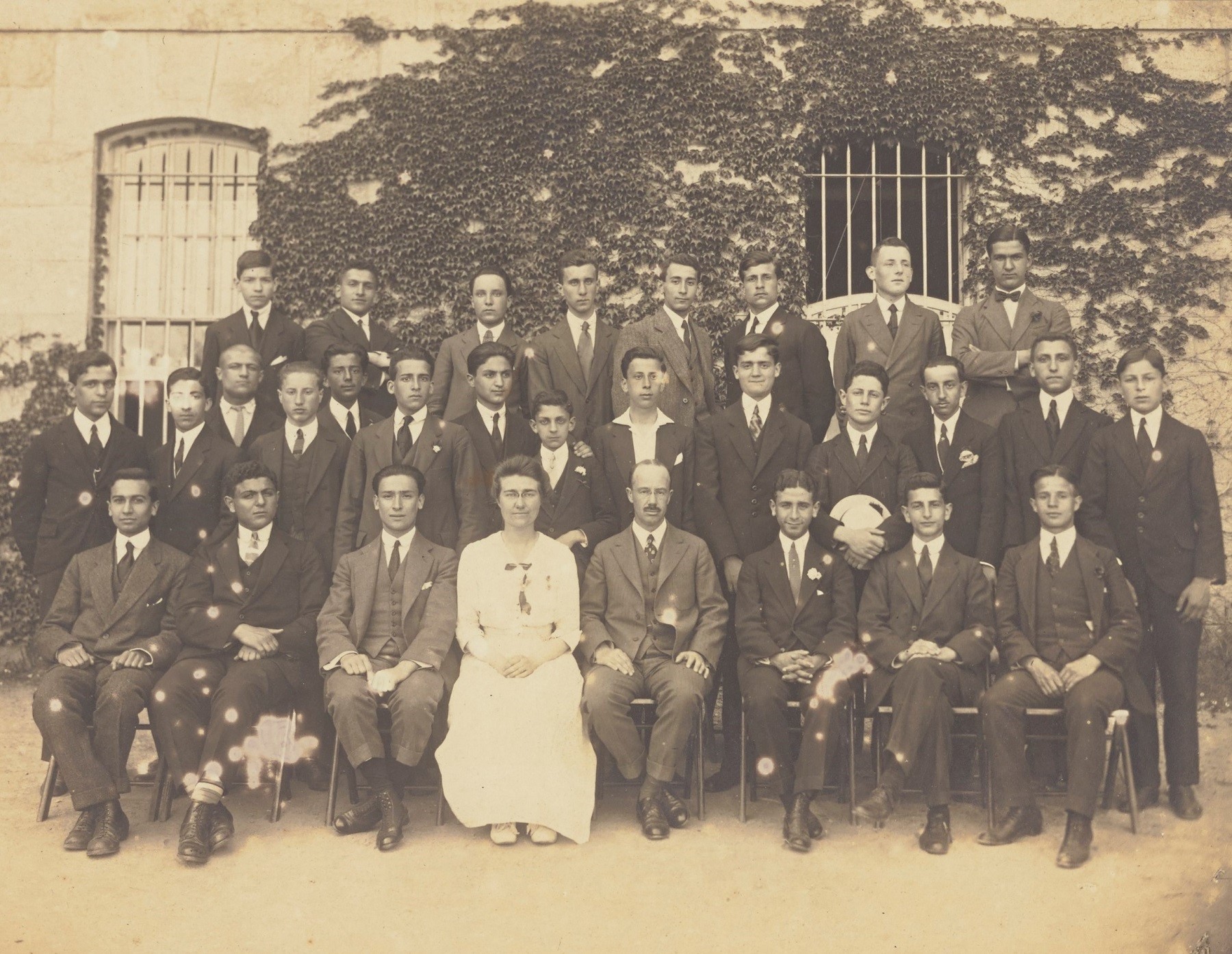 Second year students of Robert College, May 1918. CU-RBML, RC Documents