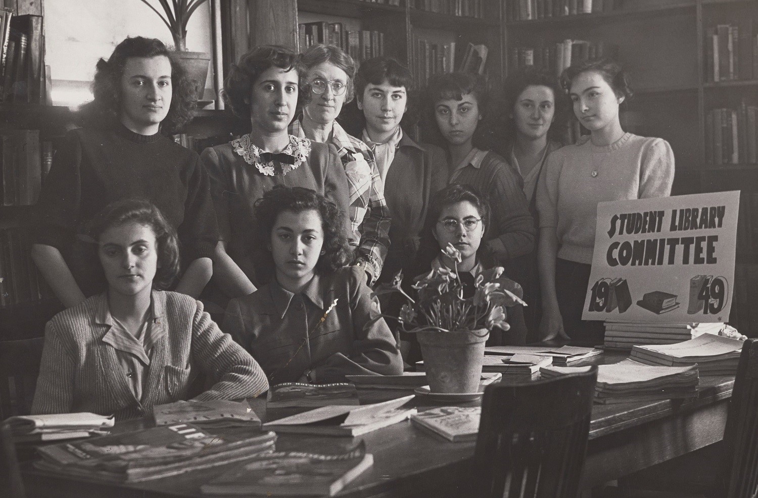 Student Committee, Library, American College for Girls. CU-RBML, ACG Documents