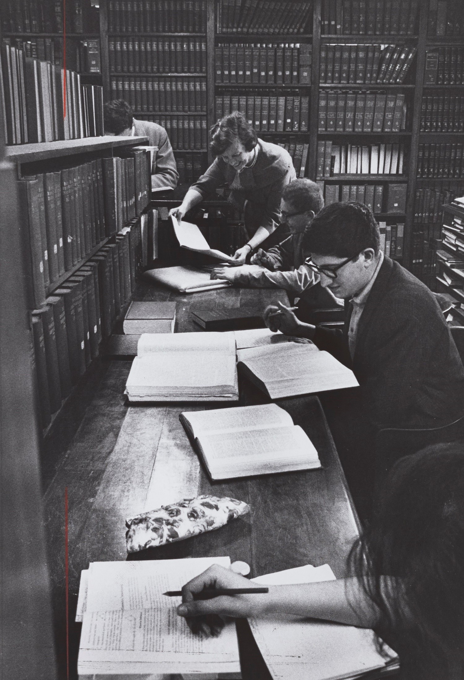 Robert College students, Library, Reference Section. CU-RBML, RC Documents