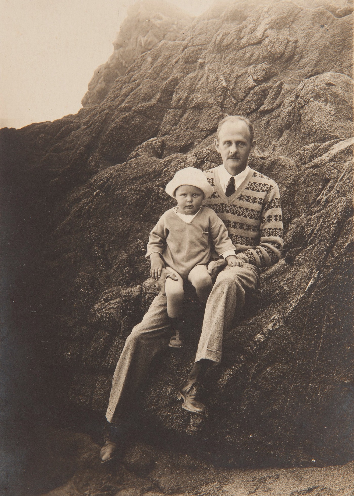 David with his father