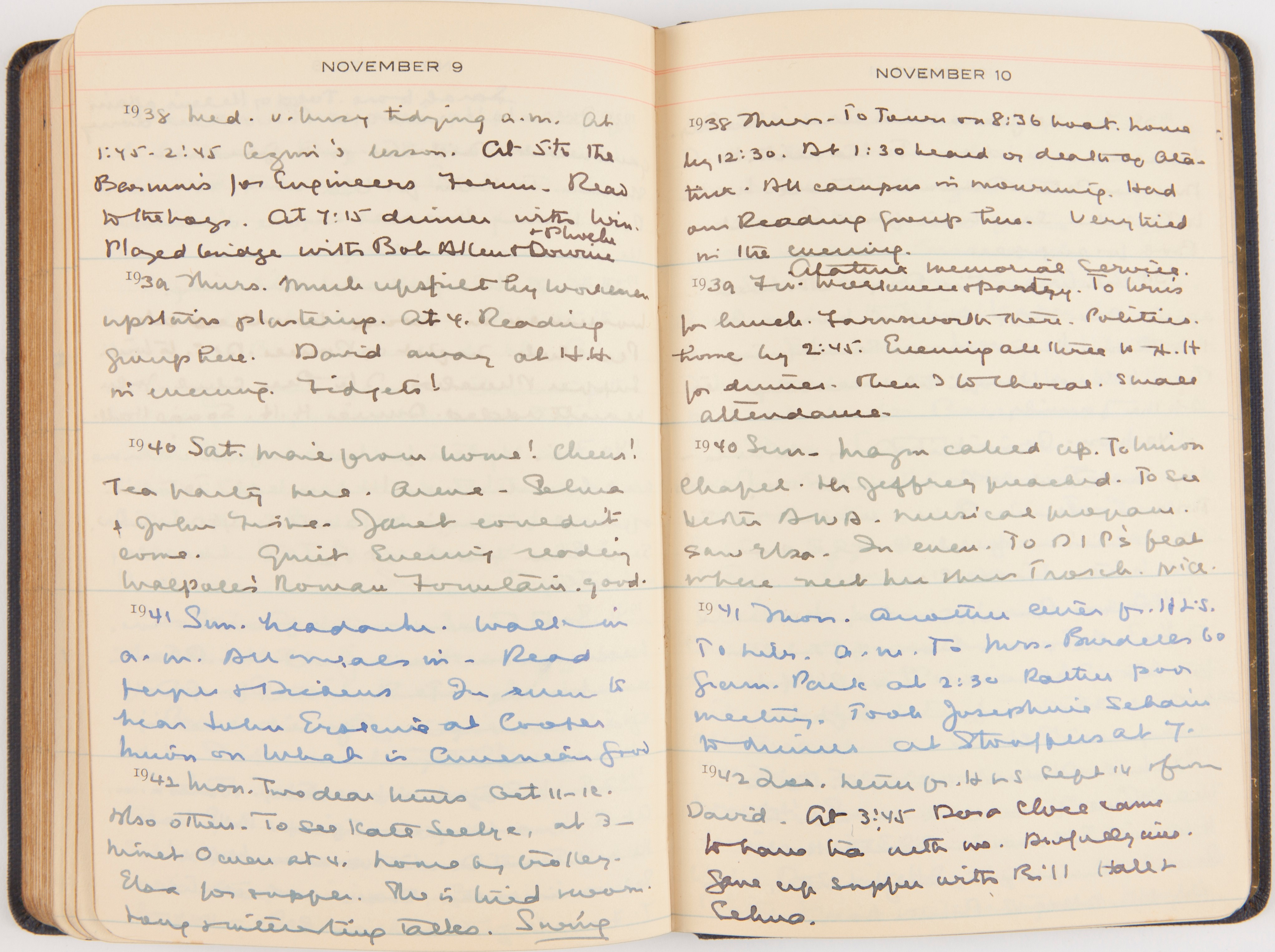 Shot note by Eveline Thomson Scott on Mustafa Kemal Atatürk’s death on 10 November 1938