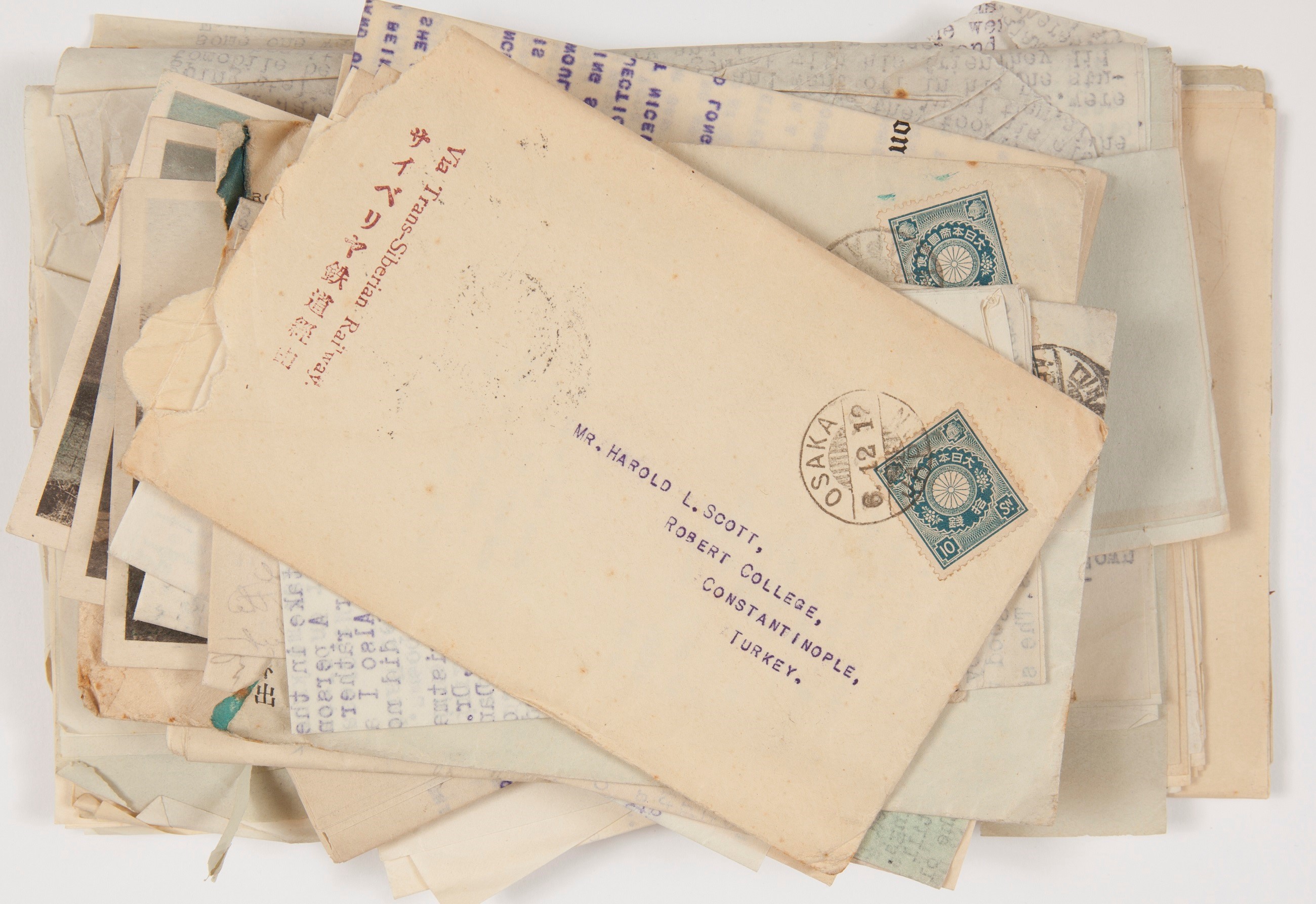 Harold L. Scott’ın Japonya’daki ailesi ile yapmış olduğu yazışmalar