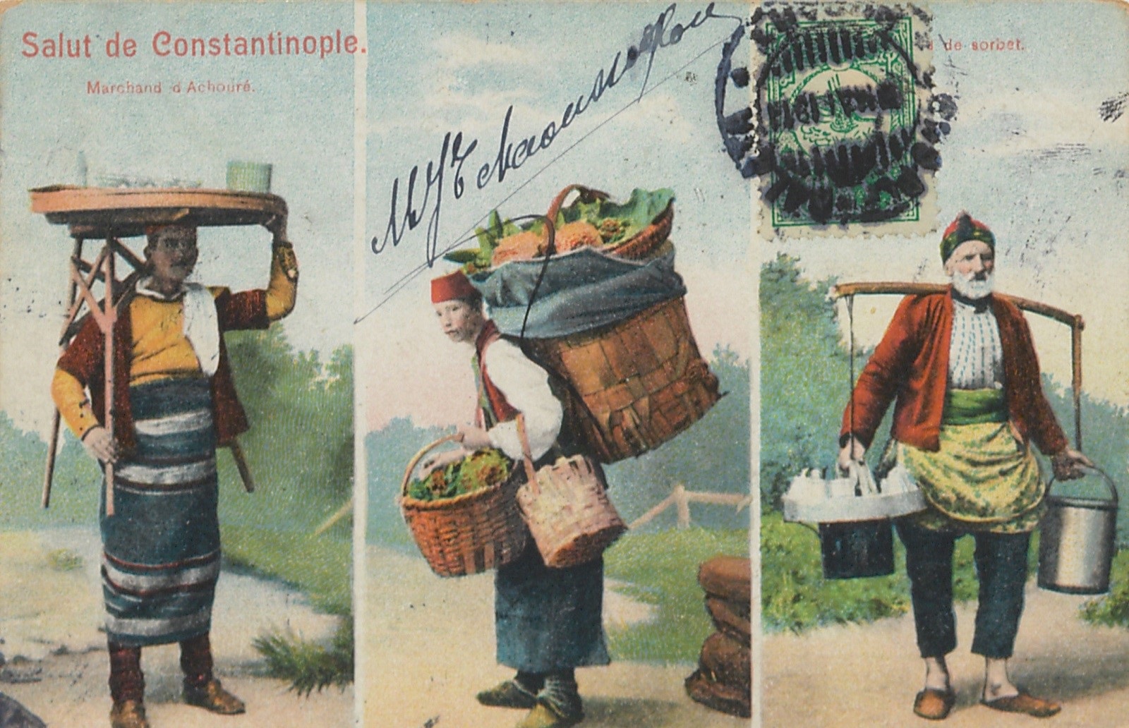 Eveline T. Scott’a gelen bir kartpostal ve arkası